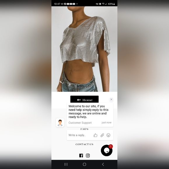 Chain mill type crop top - Picture 5 of 6